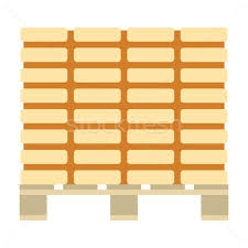 Icon Of Construction Pallet Vector