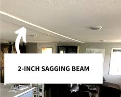 Main Support Beam Sagging Level