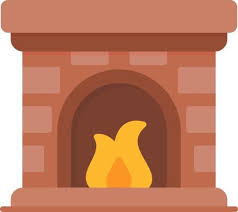 Page 2 Cozy Fireplace Vector Art