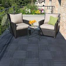 10 Garden Interlocking Decking Tiles