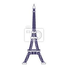 Eiffel Tower Icon Flat Design Canvas
