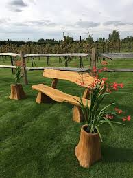 Solid Oak Garden Bench For Garden