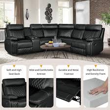 L Shaped Reclining Sectional Sofa