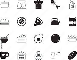 Food Vector Icon Set Such As Weight