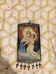 Our Lady Wall Tapestry Hanging