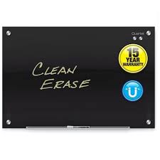 Magnetic Black Glass Dry Erase Board