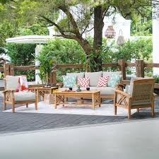 Teak Wood Patio Conversation Set