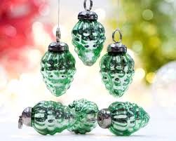 Mercury Glass Pinecone Ornaments