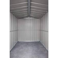 Globel 6x5 Steel Shed Kit Gray And White G65df2s