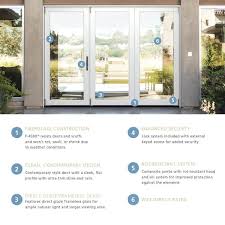 Panel Patio Door Kit With Impact Glass