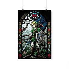 Stained Glass Window Poster