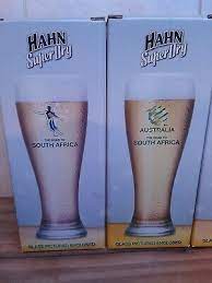 Full Set Of 4 Hahn Super Dry Beer Glass