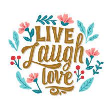 Free Vector Live Laugh Love Lettering