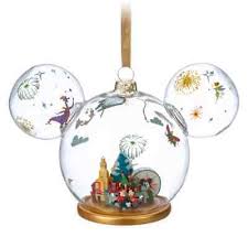 Disney Parks Mickey Icon Glass Ball
