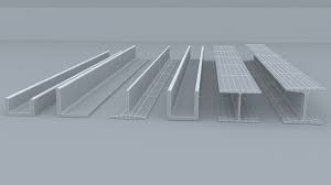 3d file steel beam sets design to