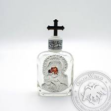 Holy Water Glass Bottle With Handmade