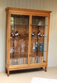 Edwardian Oak Display Cabinet