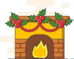 Fireplace Animated Icon In