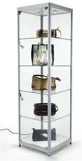 Glass Display Case W Halogen Lighting