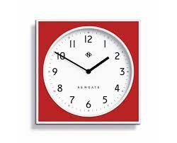 Burger Chips Wall Clock Red 29cm
