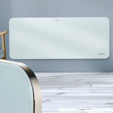 1500w Slimline Glass Panel Heater White