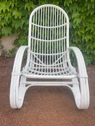 Large Italian Rattan Chair 1960 For