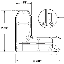 Prime Line Diecast Screen Door Corner