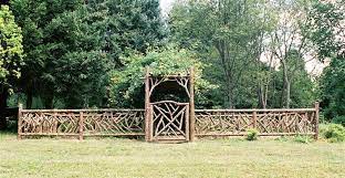 Rustic Garden Fencing Gates Deck