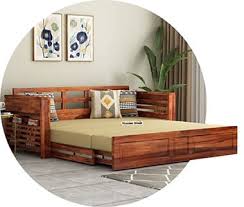Buy Wooden Sofa Cum Bed Upto 70