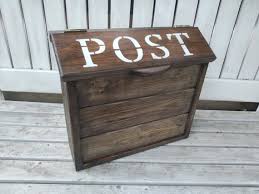 Mailbox Wood Mailbox Outdoor Wood Box