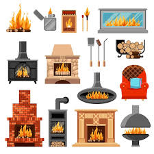 Fireplace Vectors Ilrations For