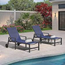 Aluminum Outdoor Chaise Lounge Chair