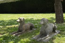 Reconstituted Pair Of Whippet Hounds