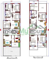 Buy 26x80 House Plan 26 By 80 Front