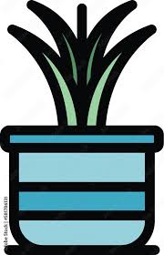 Decoration Plant Pot Icon Outline