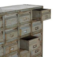 Antique Metal File Cabinet Industrial