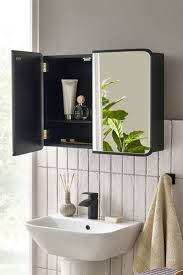 Buy Black Mirrored Storage Double Wall