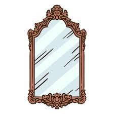 Vintage Wall Mirror Ilration Png