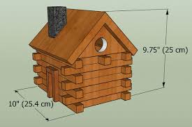 Free Bird House Plans Log Cabin