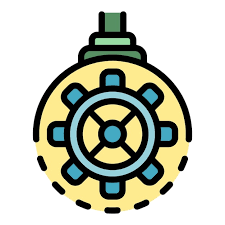 Gear Wheel Wall Clock Icon Outline Gear