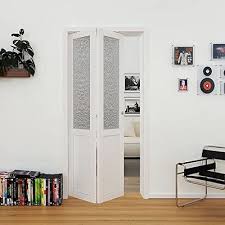 Half Tempered Glass Panel Closet Doors