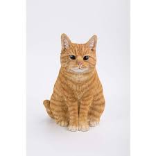 Hi Line Gift Ltd Orange Tabby Cat Sitting