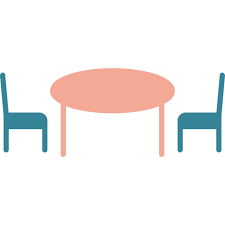 Kitchen Table Generic Color Fill Icon