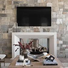 Two Sided Brick Fireplace Design Ideas