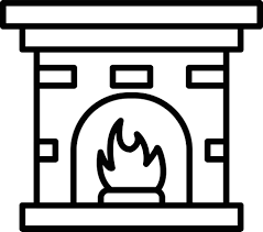 Fireplace Outline Icon 9242589 Vector