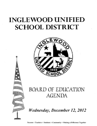December 12 2016 Inglewood Unified