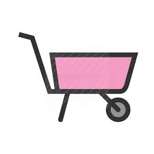 Garden Cart Line Filled Icon Iconbunny