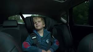 Kids In Car Seats Stock Footage