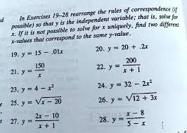 Rearrange The Independent Variable