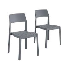 Indoor Outdoor Dining Chairs Charcoal